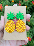 Cute Clay Pineapple Two Piece Earrings 🍍🍍🍍 - Cute Berry Jewelry