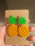 Cute Resin Pineapple Two Piece Earrings 🍍🍍🍍 - Cute Berry Jewelry