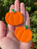Cute Clay Pumpkin Dangle Earrings - Cute Berry Jewelry