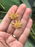 Sparkly 420 Glitter Resin Weed Leaf Studs - Multiple Colors Available || 420 Stoner Gift || Handmade Marijuana Jewelry || Cannabis - Cute Berry Jewelry