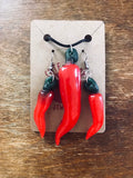 Hot Red Chili Pepper Necklace Resin Nickel Free - Cute Berry Jewelry