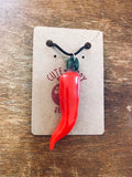 Hot Red Chili Pepper Necklace Resin Nickel Free - Cute Berry Jewelry