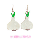 Cute Clay Garlic Dangle Earrings 🧄 🧄 🧄 - Cute Berry Jewelry