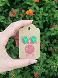 3D Print Lime Studs - Cute Berry Jewelry