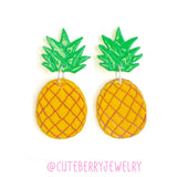 Cute Clay Pineapple Two Piece Earrings 🍍🍍🍍 - Cute Berry Jewelry